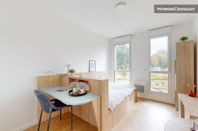 Furnished studio in residence 17m²