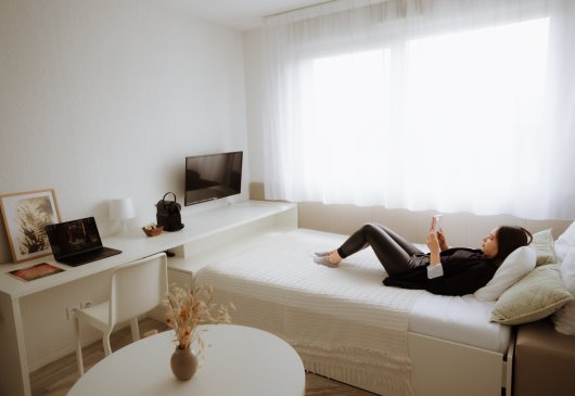 Furnished studio in residence 21m²