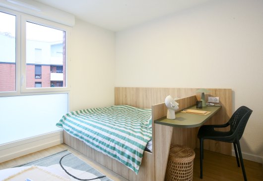 Furnished studio in residence 17m²