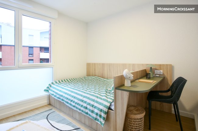 Furnished studio in residence 17m²