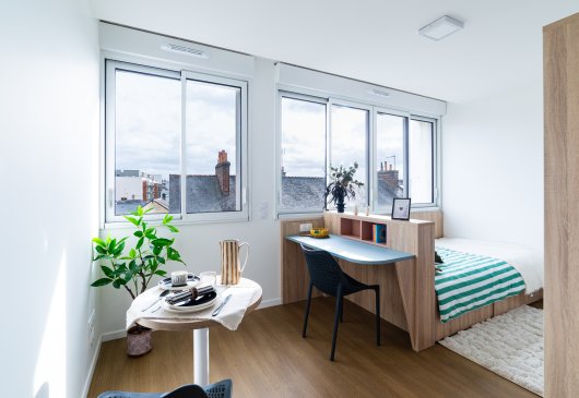 Furnished studio in residence 19m²
